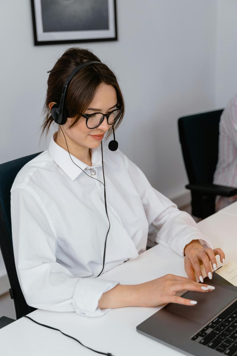 woman working